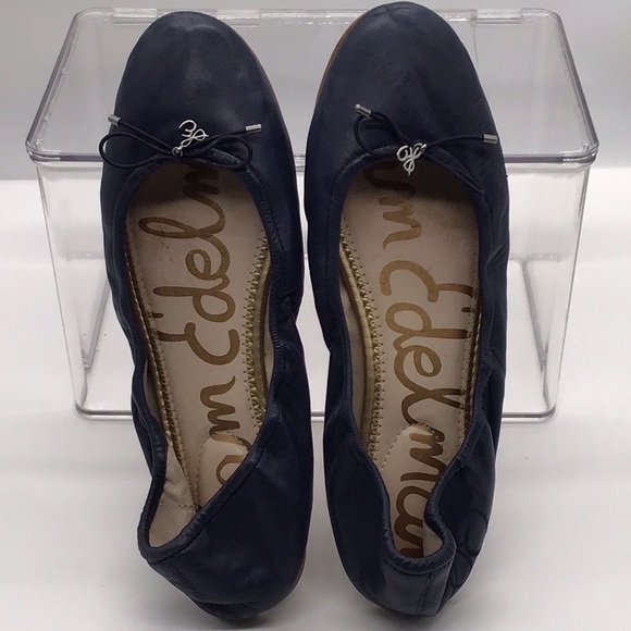 Sam Edelman Shoes - Sam Edelman Navy Leather Flat